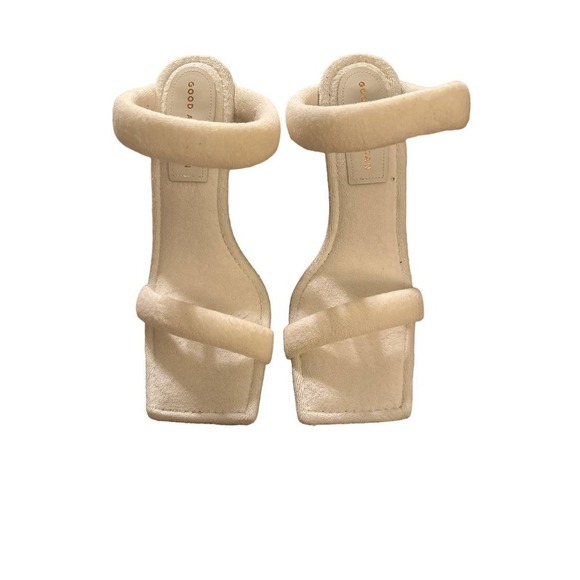 Good American Terry Cloth Doible Band High Heel Slides - Picture 5 of 7